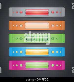 Vektor-Illustration mit Bannern. Stock Vektor