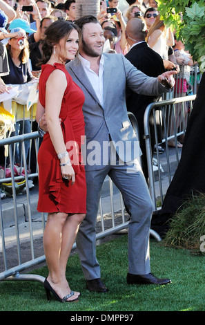 Joel Edgerton und Jennifer Garner am Welt-Premiere von "Das seltsame Leben von Timothy Green" am El Capitan Theater - Ankünfte Los Stockfoto