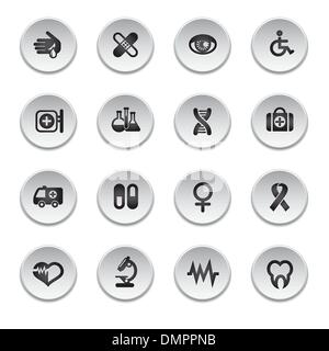 Medizinische Icons set Stock Vektor