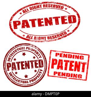 Patentierte Marken Stock Vektor