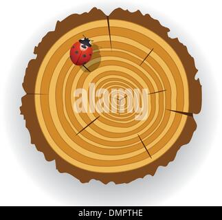 Vektor aus Holz geschnitten Stock Vektor