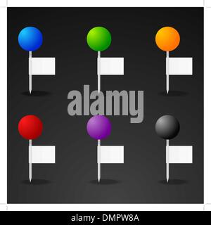 Reihe von abstrakten Karte Zeiger Stock Vektor