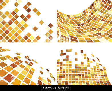 der Vektor golden abstrakt-set Stock Vektor