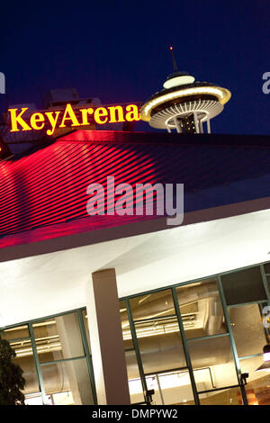 25. August 2009 - Seattle, Washington, USA - 25. August 2009: Key Arena nach der Seattle Storm 78 68 Sieg über die Washington Mystiker in der Key Arena in Seattle Washington. (Kredit-Bild: © Andrew Fredrickson/Southcreek Global/ZUMApress.com) Stockfoto