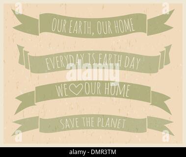 Tag der Erde Banner Stock Vektor