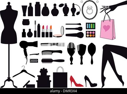 Mode und Schönheit, Vektor-set Stock Vektor