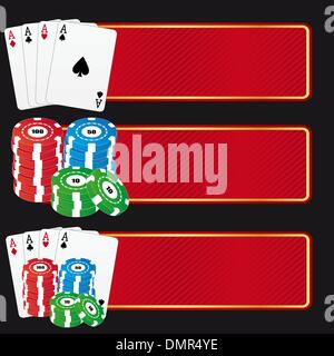 Casino-banner Stock Vektor