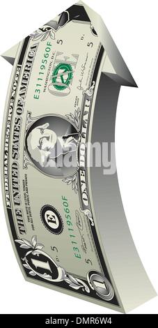Dollar-Pfeil Stock Vektor