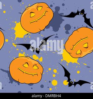 Violette Halloween-Muster Stock Vektor