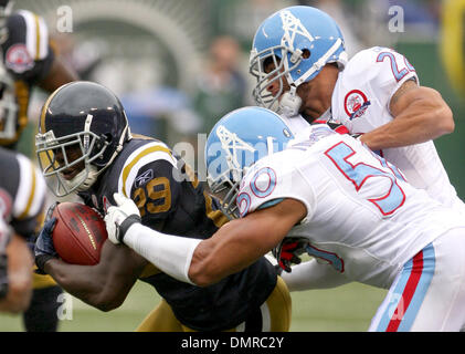 27. September 2009: im Spiel zwischen den Tenesee Titanen und die New York Jets im Giants Stadium in East Rutherford, NJ. Bei der Hälfte führen die New York Jets Tenesee Titanen 14-10 (Credit-Bild: © Anthony Gruppuso/Southcreek Global/ZUMApress.com) Stockfoto