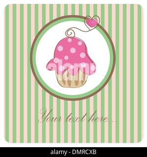 Stück Kuchen, Kuchen-Vektor-illustration Stock Vektor