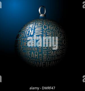 3D Weihnachts-Dekoration Stock Vektor