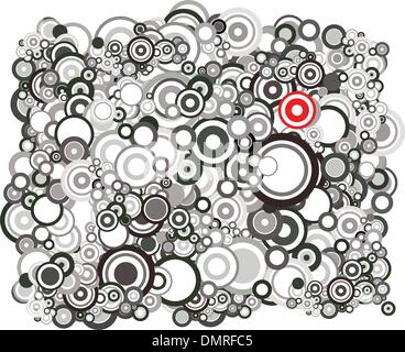 Schwarz / weiß Kreise Stock Vektor