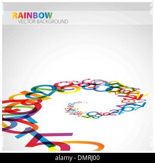 Zusammenfassung Hintergrund mit Zahlen Stock Vektor