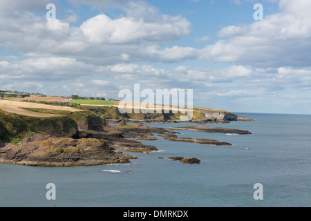 Todhead Leuchtturm Catterline Stonehaven Nordsee Bucht Stockfoto