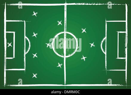 Fußball-Teamarbeit-Strategie Stock Vektor