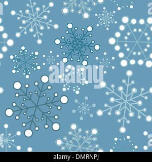 Weihnachten Musterdesign mit Schneeflocken Stock Vektor