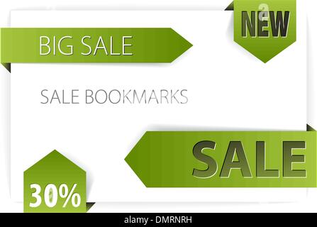 Verkauf-Ankündigungen (Tags, Abzeichen) Stock Vektor