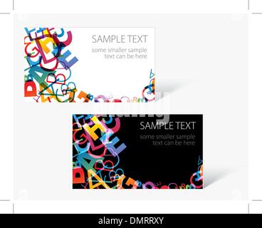 moderne Visitenkartenvorlagen Stock Vektor