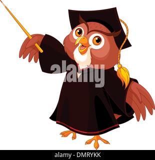 Weise Eule Stock Vektor