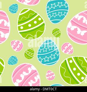 Nahtlose Muster grün Ostern Stock Vektor