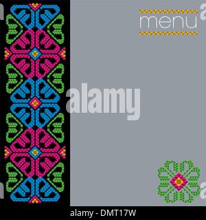 Mexikanisches Restaurant-Menü-Cover-Design Stock Vektor