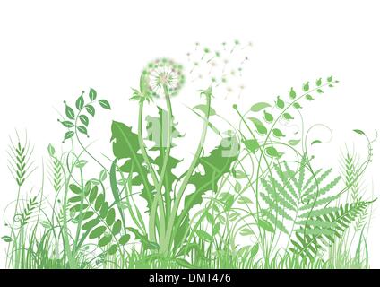 grüne Wiese Stock Vektor