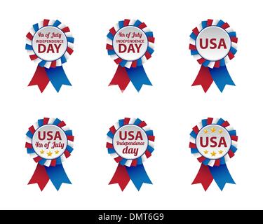 Independence Day-Abzeichen Stock Vektor