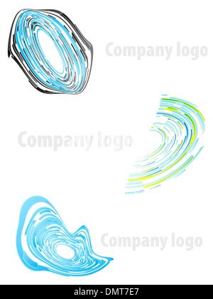 Firma Logo abstrakt-set 1 Stock Vektor