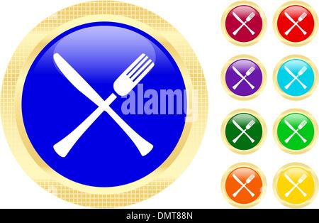 Symbol von Messer und Gabel Stock Vektor