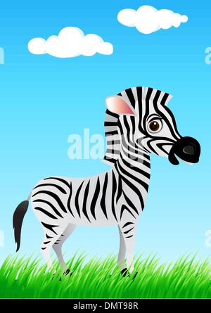 Zebra-cartoon Stock Vektor