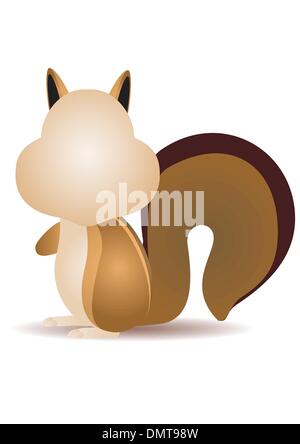 Eichhörnchen-cartoon Stock Vektor
