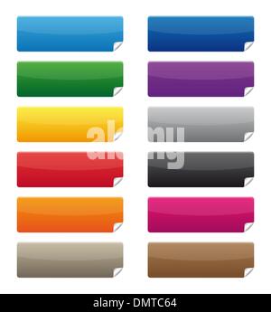 Farbige Etiketten Stock Vektor