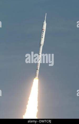 NASA startete der Ares 1-X-Rakete vom Kennedy Space Center Launch Pad 39 b. (Kredit-Bild: © Don Montague/Southcreek Global/ZUMApress.com) Stockfoto