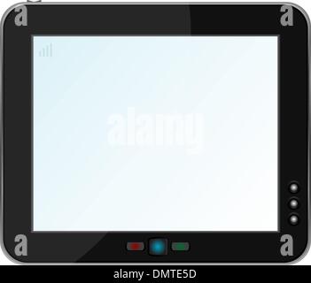 Touchpad oder Tablet pc isoliert auf weiss Stock Vektor