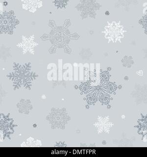 Nahtlose abstrakte Schneeflocke Hintergrund. Vektor, EPS8 Stock Vektor