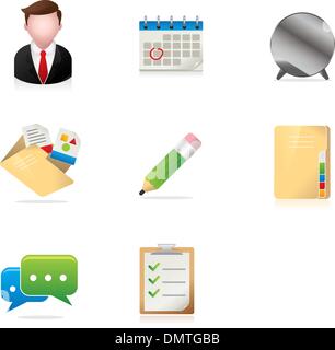 Gruppe-Zusammenarbeit-Symbole Stock Vektor