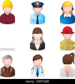 Web-Icons - professionelle Leute 2 Stock Vektor