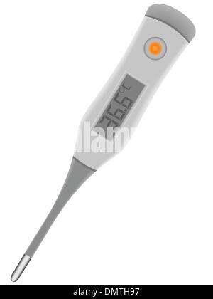 elektronische Fieberthermometer Stock Vektor