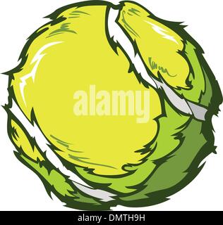 Tennis Ball Vektor Bild Vorlage Stock Vektor