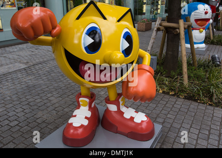 Pac-Man ist ein Zeichen von der Animationsfirma Namco, zuerst eingeführt in der Arcade-Spiel Pac-Man im Jahr 1980 Stockfoto