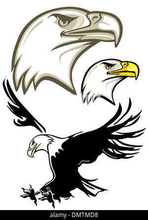 Adlerkopf, Adler Stock Vektor