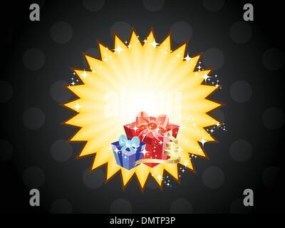 Kreis-Hintergrund mit Rahmen Stock Vektor