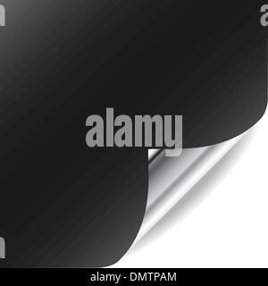 Vektor-Seite mit gewellten Ecke und Schatten. Perfekt für das Hinzufügen von te Stock Vektor