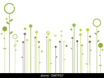 abstrakten floralen Design, Vektor Stock Vektor