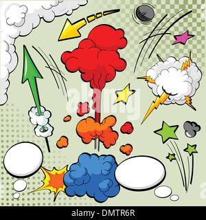 Comic-Buch-explosion Stock Vektor