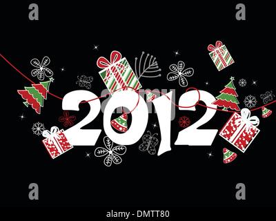 Vektor für Silvester Feier Stock Vektor