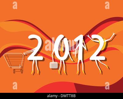 Vektor für Silvester Feier Stock Vektor