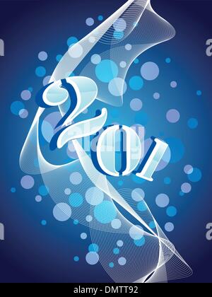 Vektor-Gruß für Silvester Feier Stock Vektor