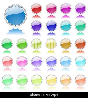 Sammlung von farbigen Vektorelemente. Perfekt für Text oder Symbole Stock Vektor